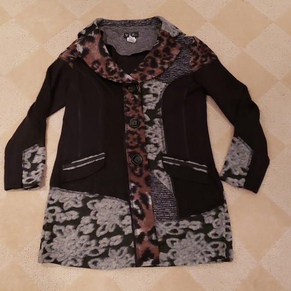 Vex & Co Sweater Jacket, Sz M - Picture 1 of 6